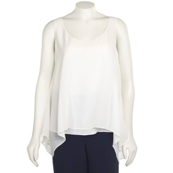 ST. JOHN 100% Silk Asymmetrical Blouse - Picture 4 of 14